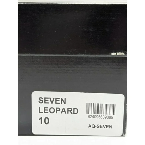 Aqua Women's Seven Leopard Print Calf Hair High-Heel Sandals Size 10 (MSRP $119) - Picture 8 of 8